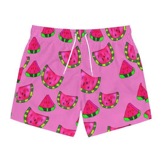 Watermelon Pattern Swim Trunks