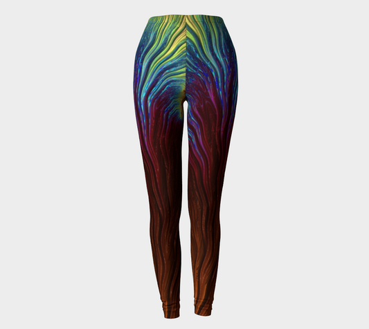 Rainbow Copper Fractal Leggings