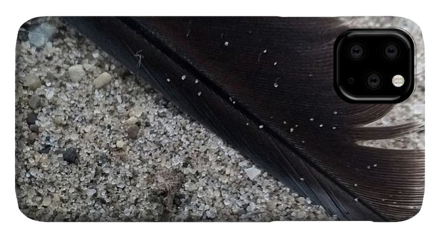 Feather On The Beach - Phone Case
