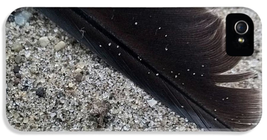 Feather On The Beach - Phone Case