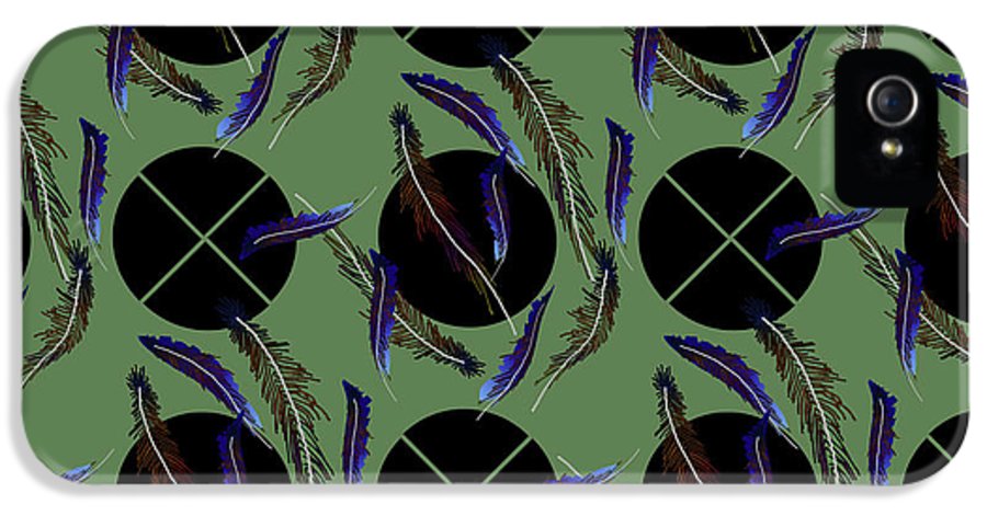 Feathers and Polkadots - Phone Case