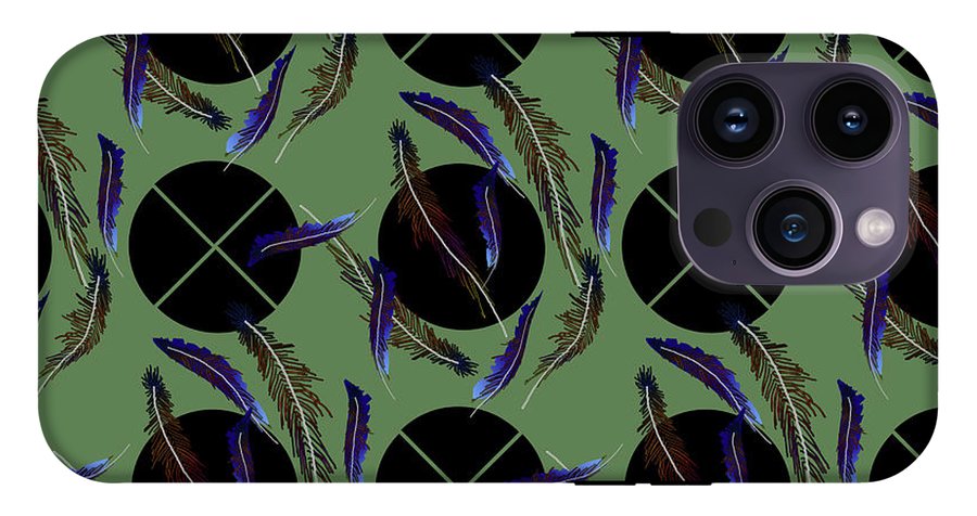 Feathers and Polkadots - Phone Case