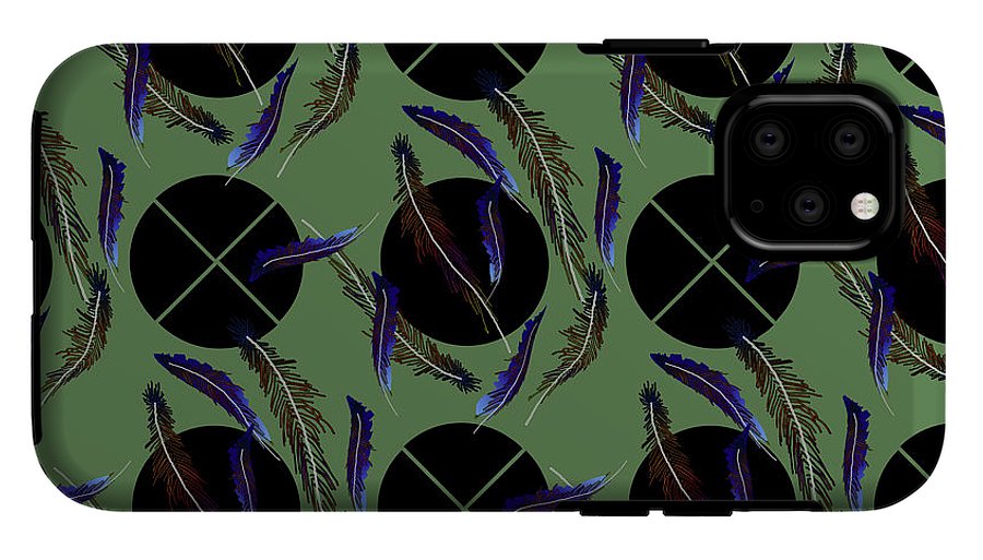 Feathers and Polkadots - Phone Case