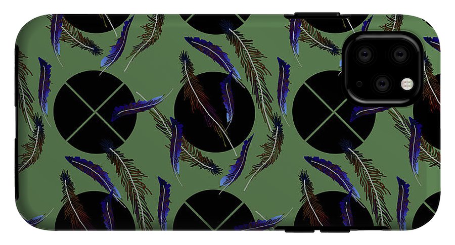 Feathers and Polkadots - Phone Case