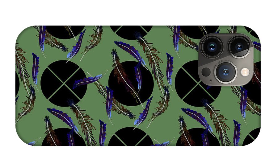 Feathers and Polkadots - Phone Case