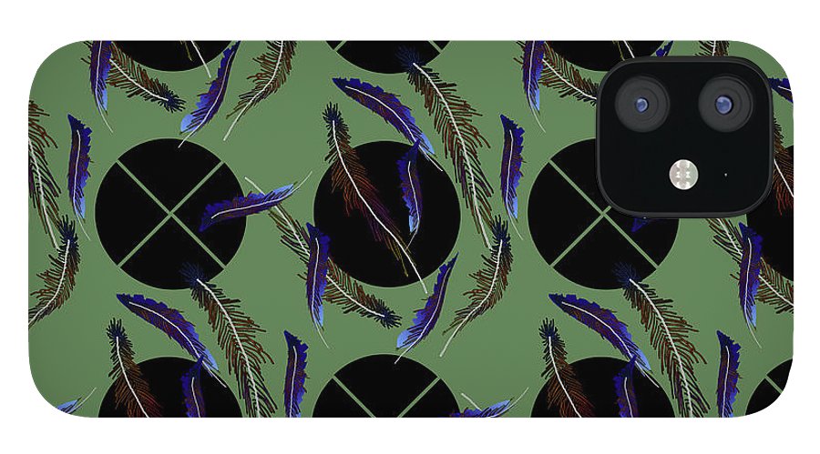 Feathers and Polkadots - Phone Case