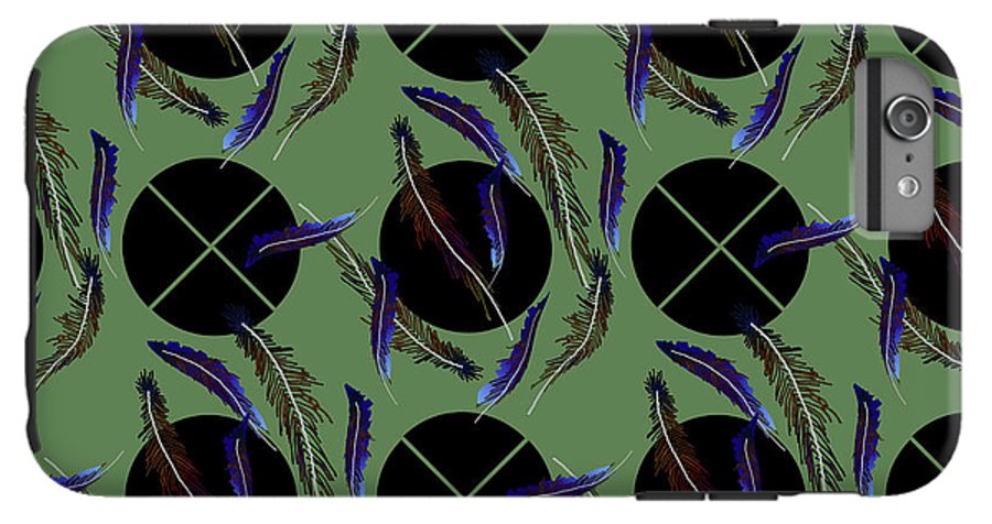 Feathers and Polkadots - Phone Case