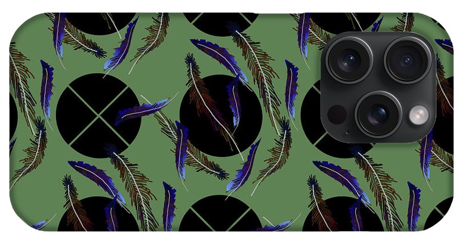 Feathers and Polkadots - Phone Case