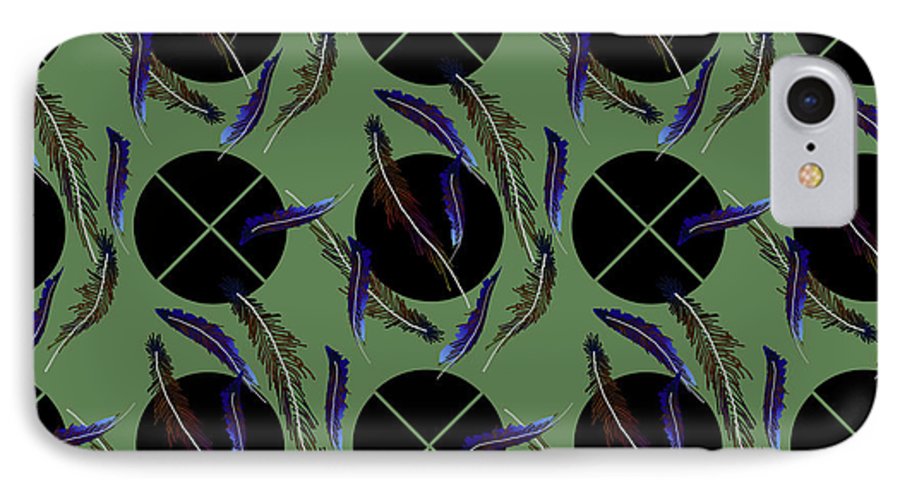 Feathers and Polkadots - Phone Case