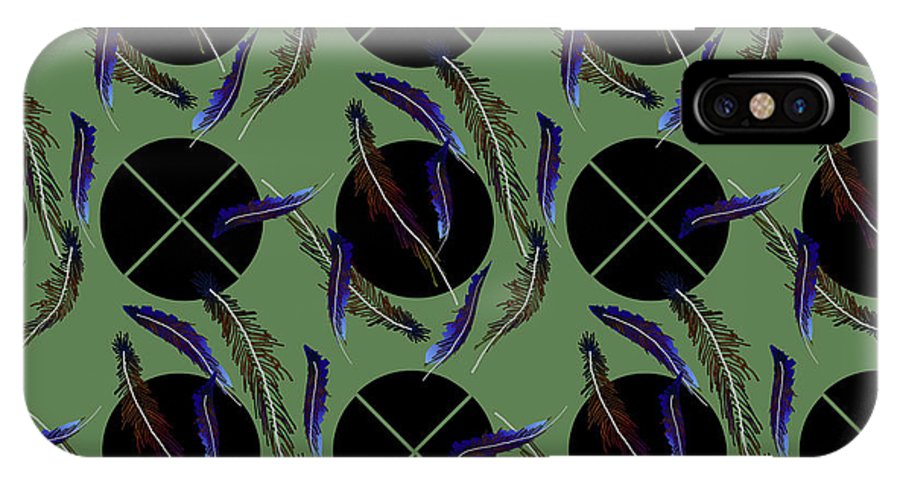 Feathers and Polkadots - Phone Case