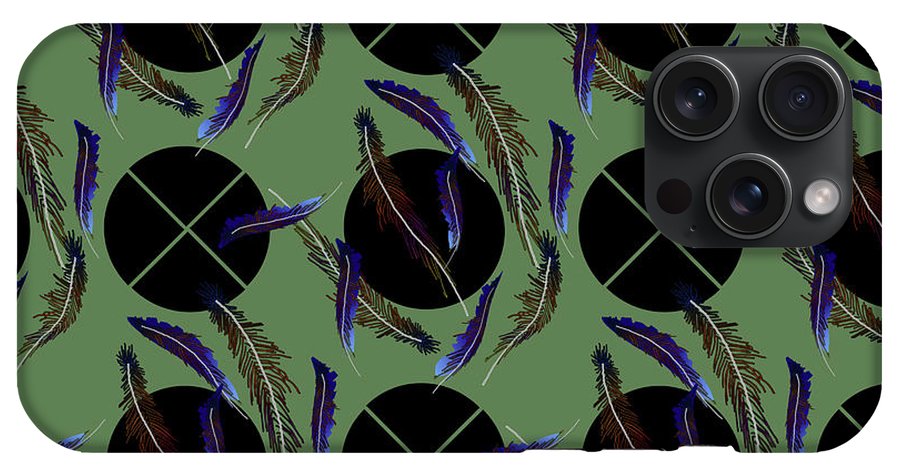 Feathers and Polkadots - Phone Case