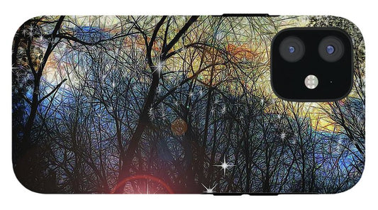 Feb Sunset Thinks of Snow - Phone Case