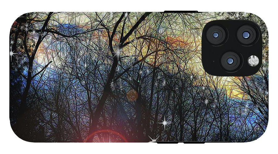 Feb Sunset Thinks of Snow - Phone Case