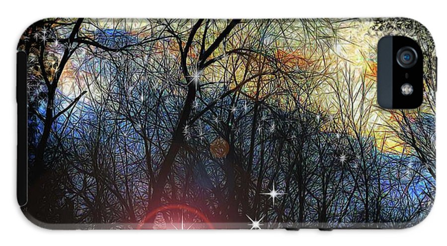 Feb Sunset Thinks of Snow - Phone Case