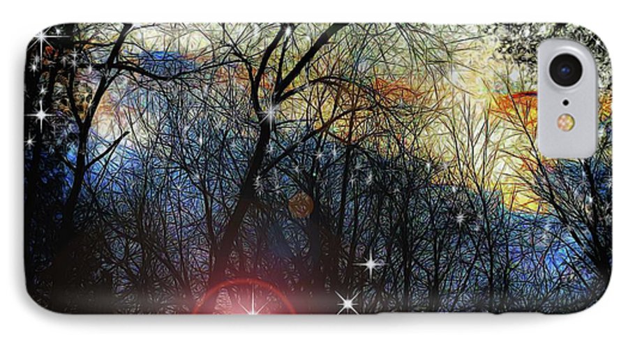 Feb Sunset Thinks of Snow - Phone Case