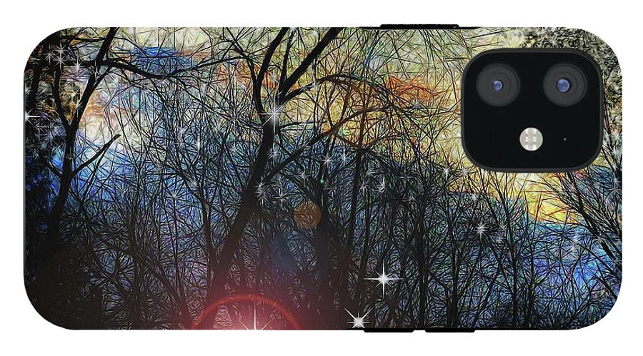 Feb Sunset Thinks of Snow - Phone Case