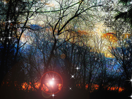 Feb Sunset Think Of Snow Digital Image Download