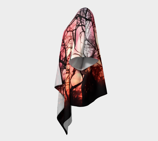 October Sunset Draped Kimono Jacket