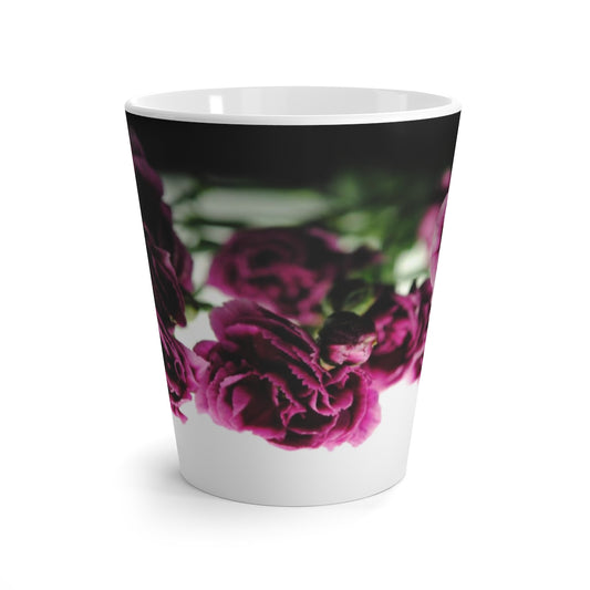 Purple Carnations Latte mug