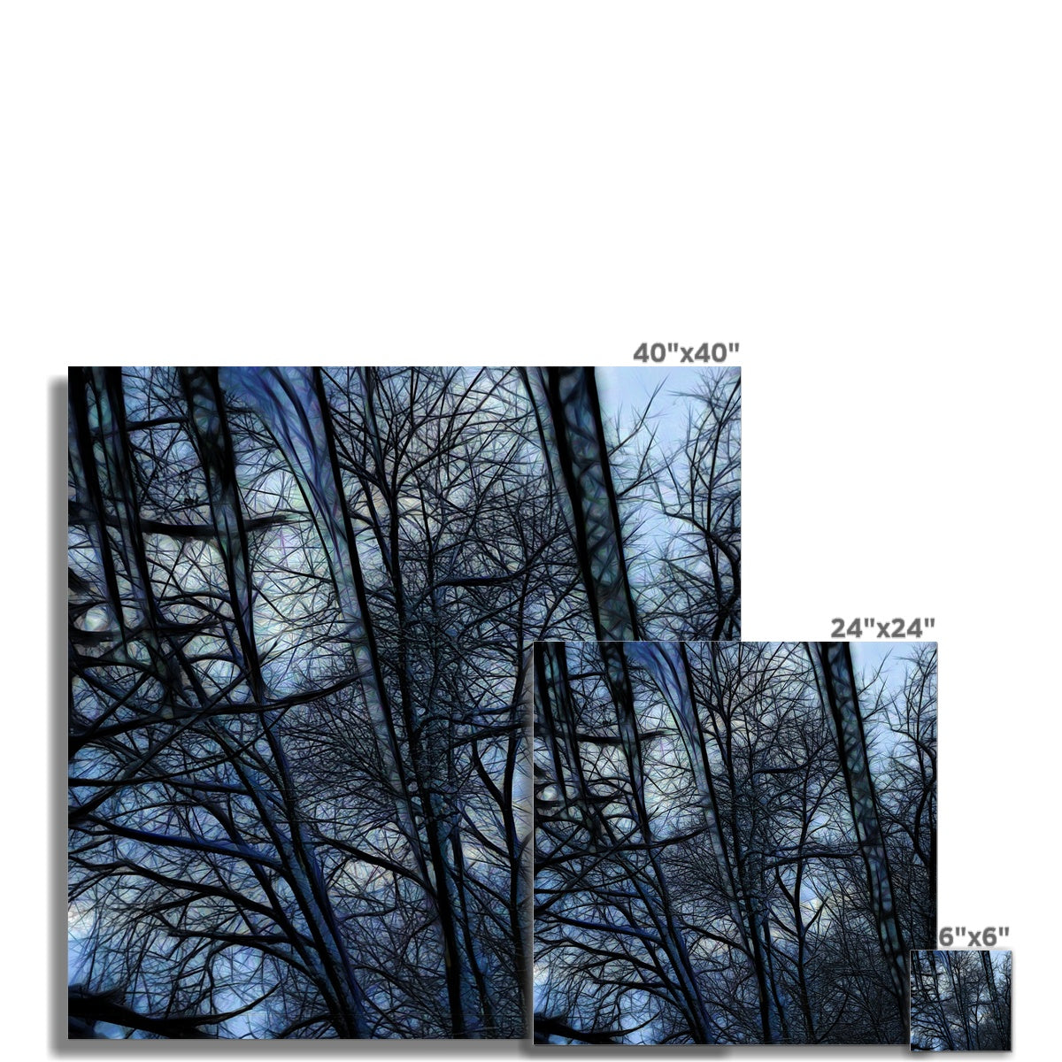 Twilight Icicles Hahnemühle Photo Rag Print