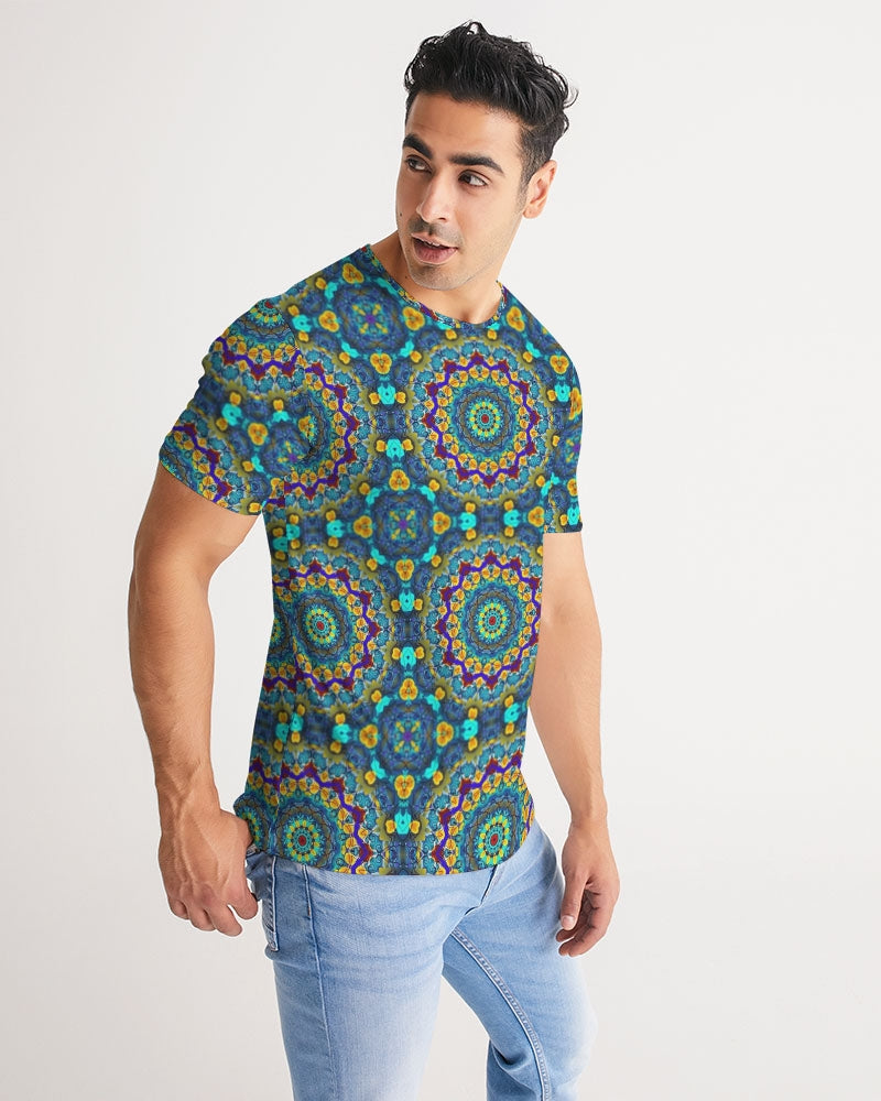 Blue Green Blur Kaleidoscope Men's Tee