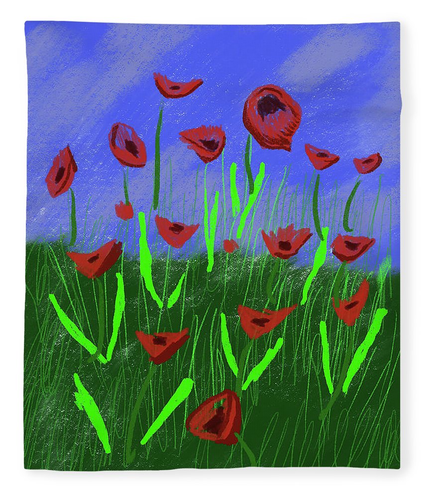 Field Of Poppies - Blanket
