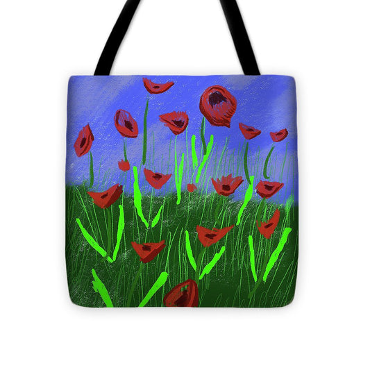 Field Of Poppies - Tote Bag