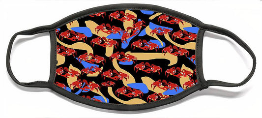 Fighting Crabbies Pattern - Face Mask