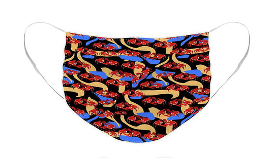 Fighting Crabbies Pattern - Face Mask