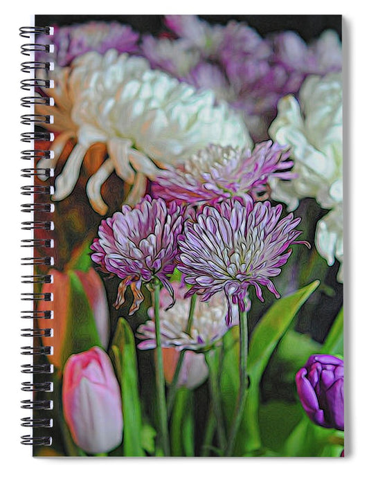 Flowers 202 - Spiral Notebook