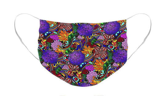 Flowers and Rainbows - Face Mask
