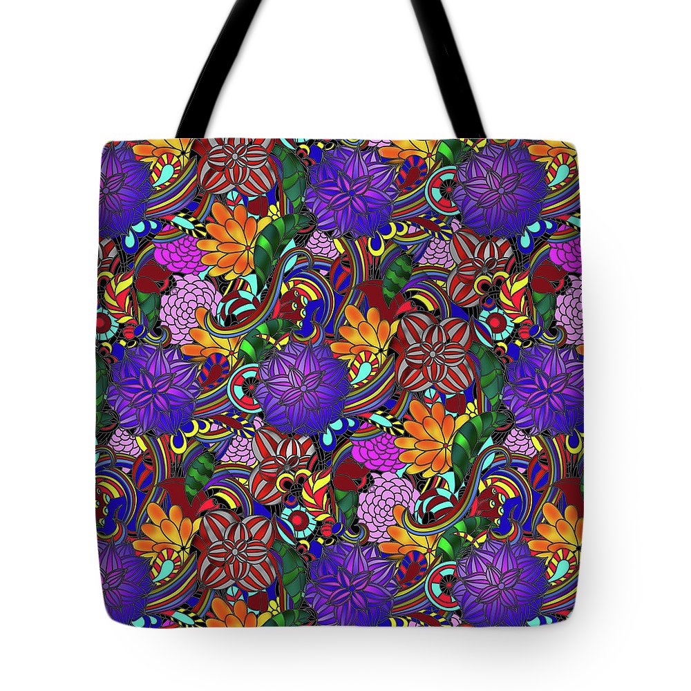 Flowers and Rainbows - Tote Bag