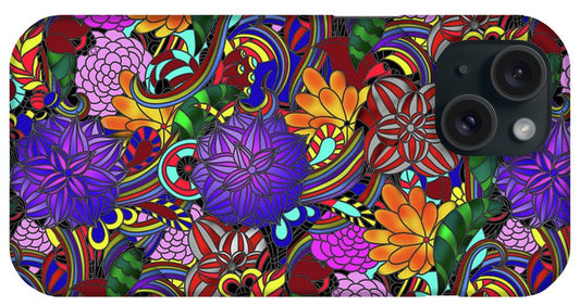 Flowers and Rainbows - Phone Case