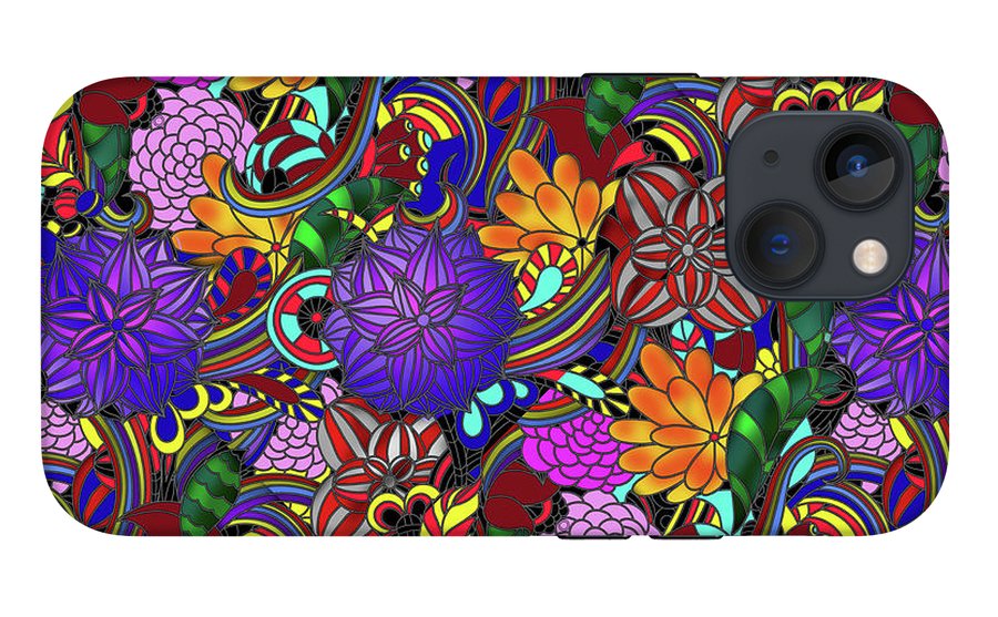 Flowers and Rainbows - Phone Case