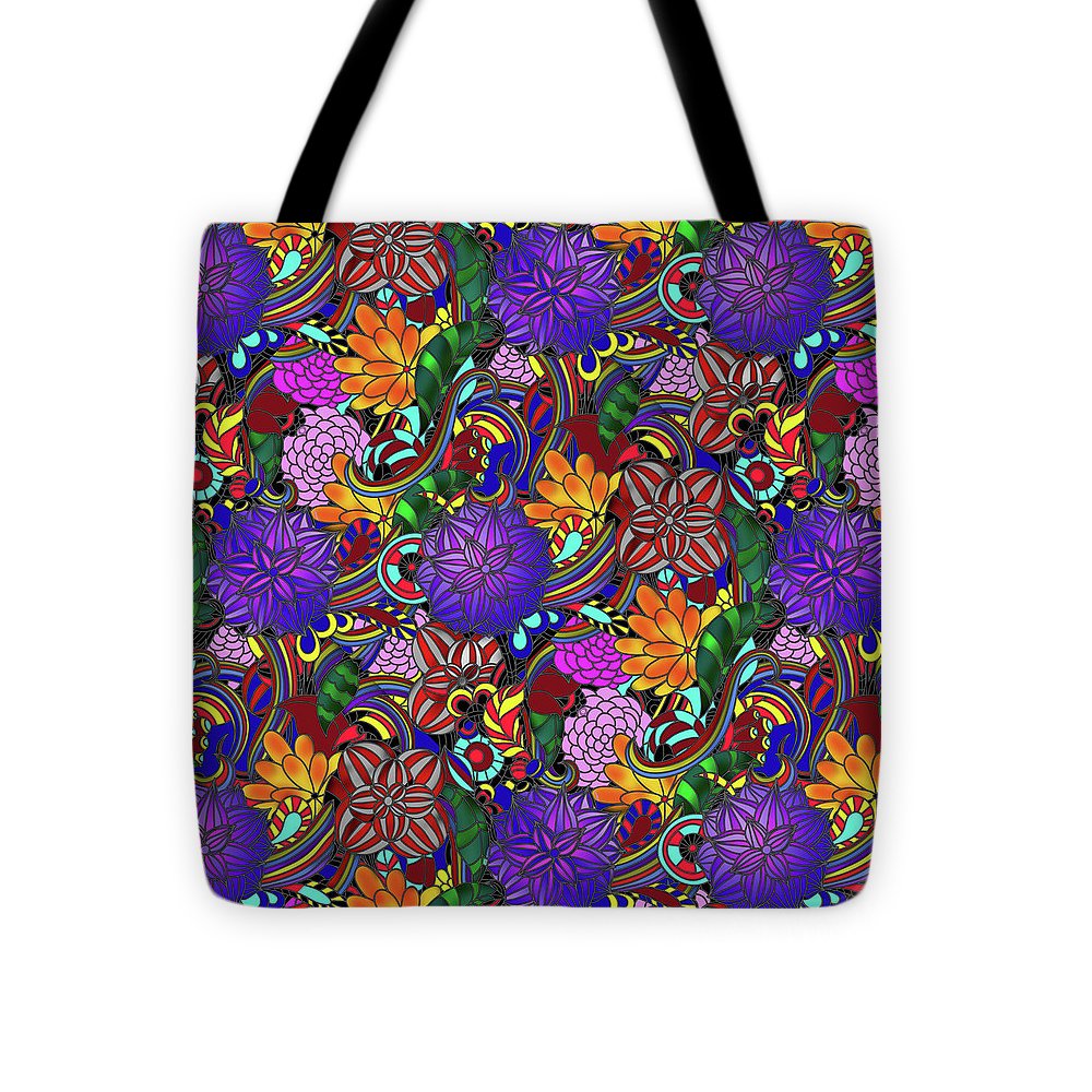 Flowers and Rainbows - Tote Bag