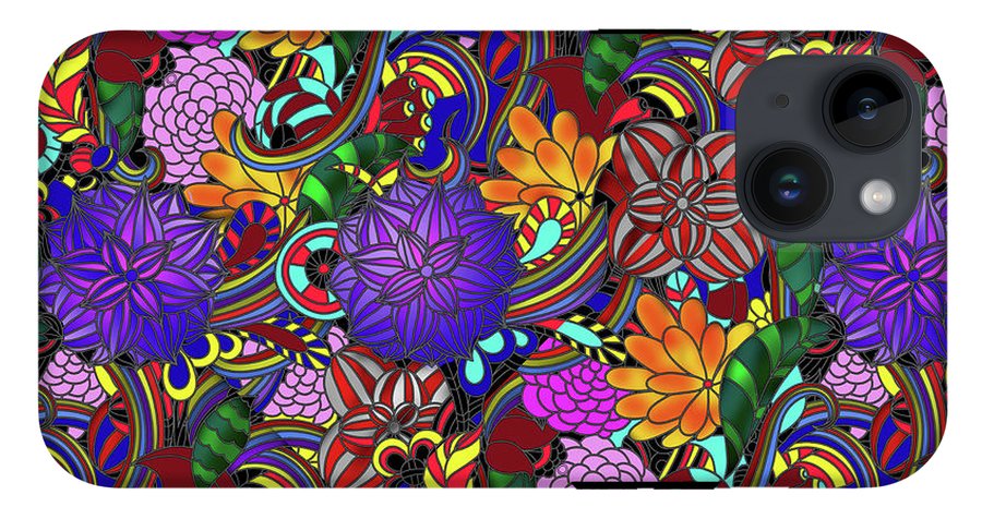 Flowers and Rainbows - Phone Case