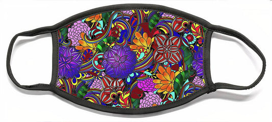 Flowers and Rainbows - Face Mask