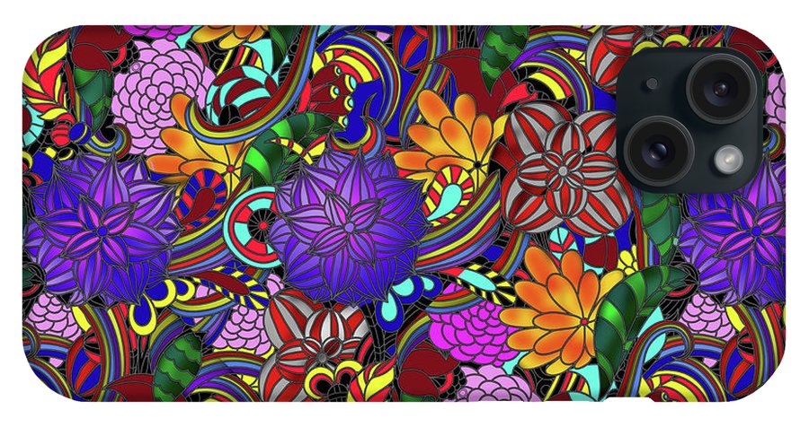 Flowers and Rainbows - Phone Case