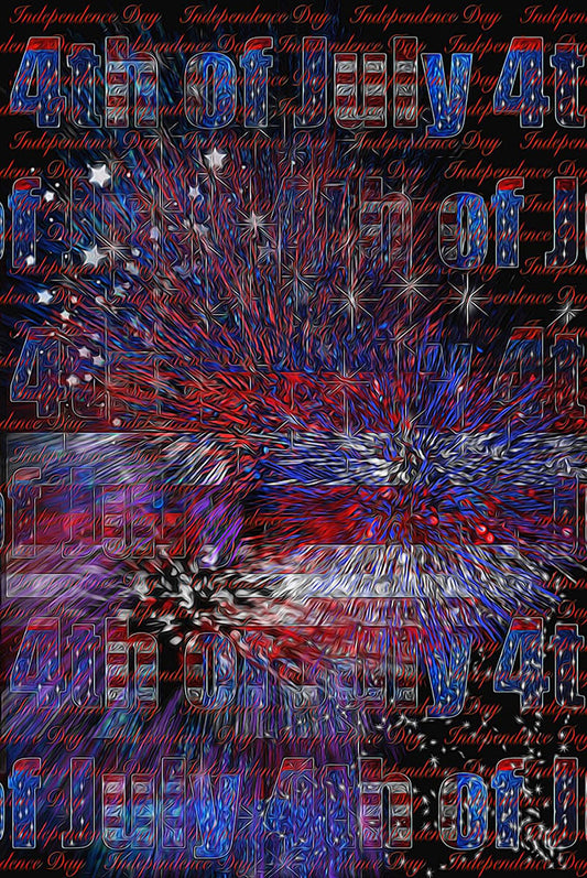 4th of July Poster Digital Image Download