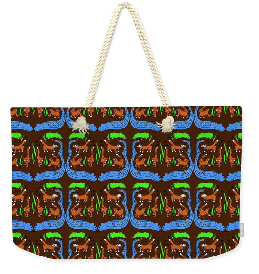 Foxes Pattern - Weekender Tote Bag