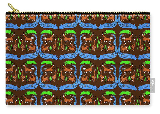 Foxes Pattern - Carry-All Pouch