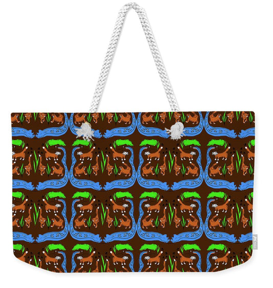 Foxes Pattern - Weekender Tote Bag