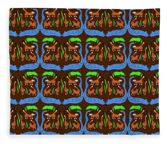 Foxes Pattern - Blanket