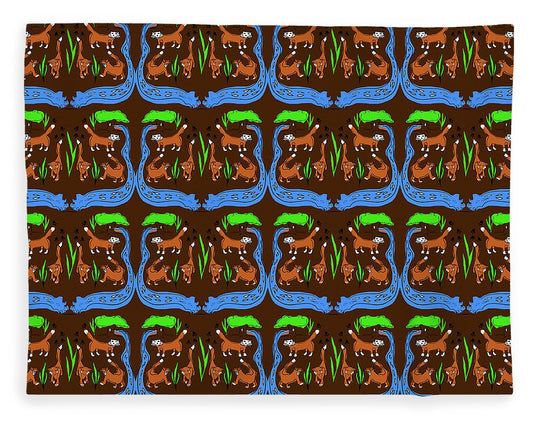 Foxes Pattern - Blanket