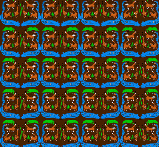 Foxes Pattern Digital image Download
