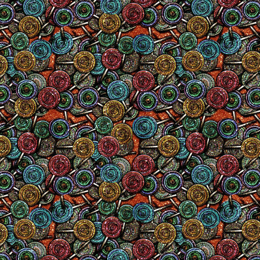 Glitter Lollipops Pattern Digital Image Download