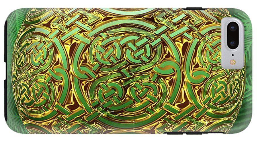 Gold Celtic Christmas Ornament - Phone Case