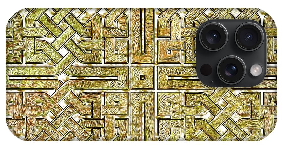 Gold Celtic Knot Square - Phone Case