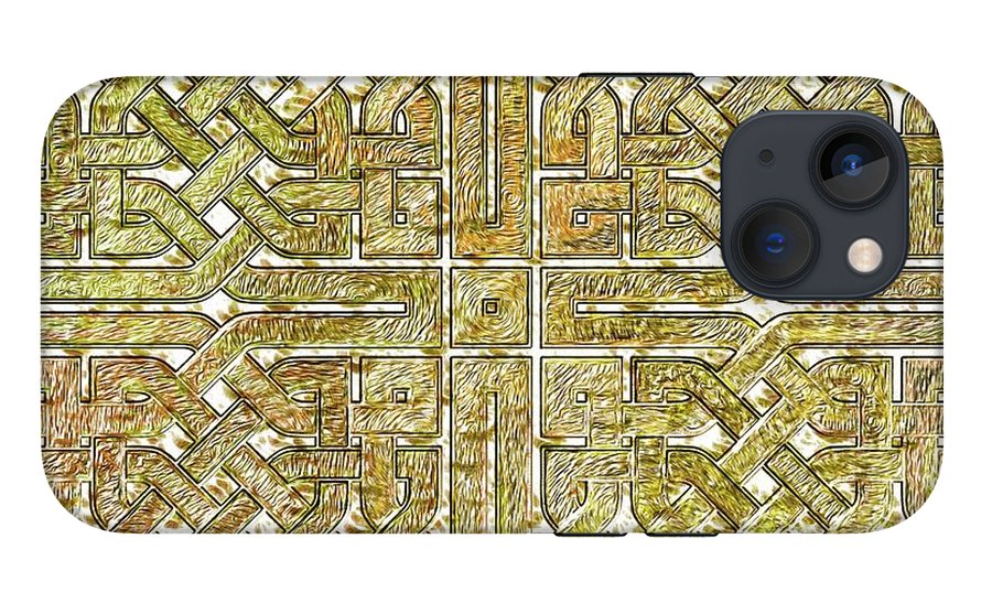 Gold Celtic Knot Square - Phone Case