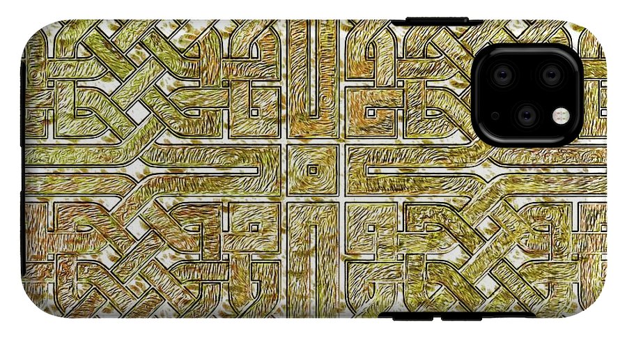 Gold Celtic Knot Square - Phone Case
